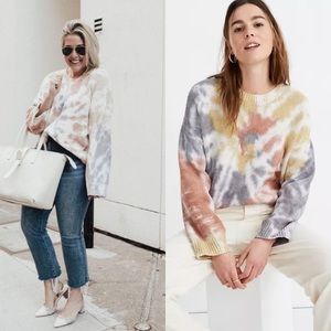 [Madewell] Tie-Dye Westford Pullover Sweater